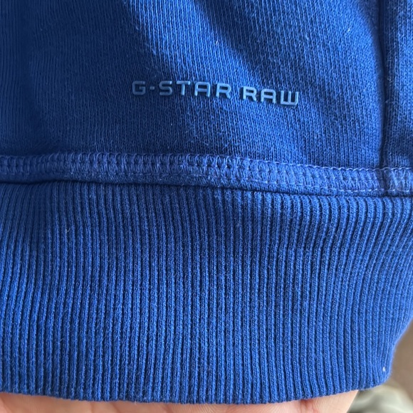 G-Star Raw Men’s Blue Hoodie Large - Picture 4 of 5